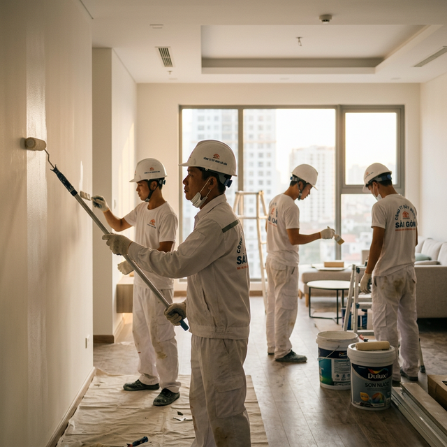 Đội thi công sơn nước MKG